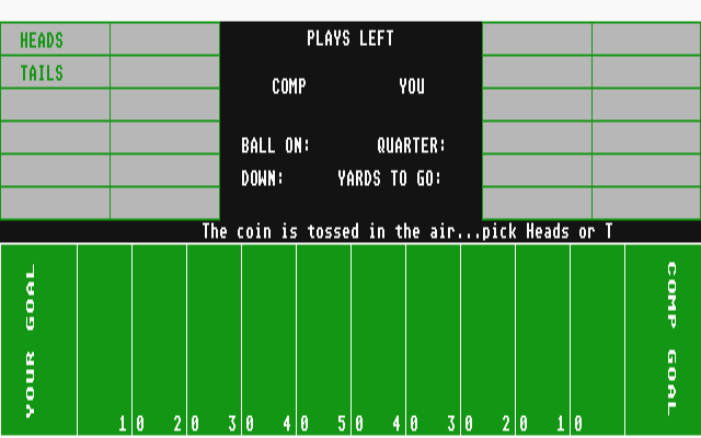 American Football atari screenshot